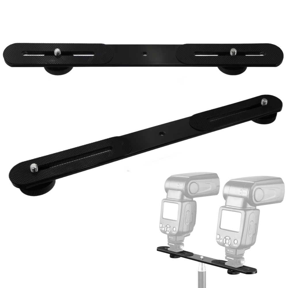 Photography Lighting Products - Doppel-Blitzhalterung mit 1/4'' Schraube und Blitzschuhhalterung