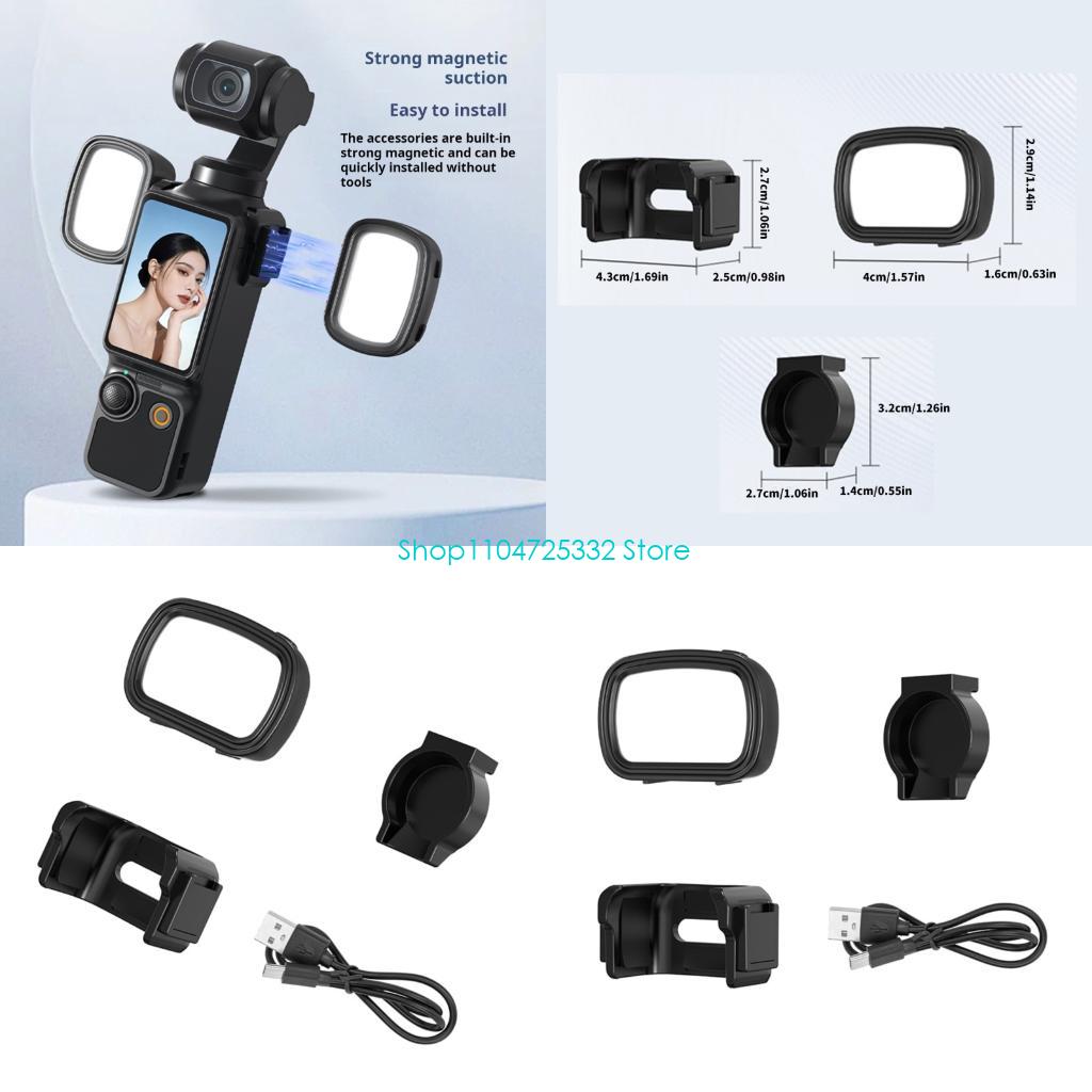 Photography Lighting Reference - P5EA Magnetisches Selfie-Licht, 3 Farbmodi, 3