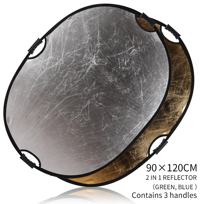 Reflector Disc Silver - Tragbarer 2-in-1 35 x 47 Zoll/90