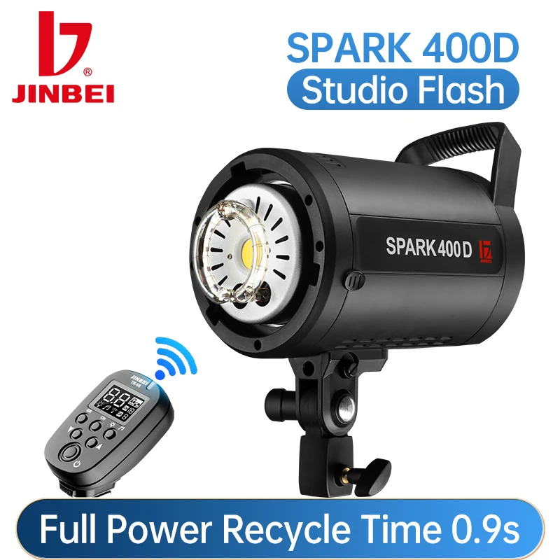 Photography Lighting For Clothing - JINBEI SPARK400D 400W Strobe Studio-Blitzlicht GN66