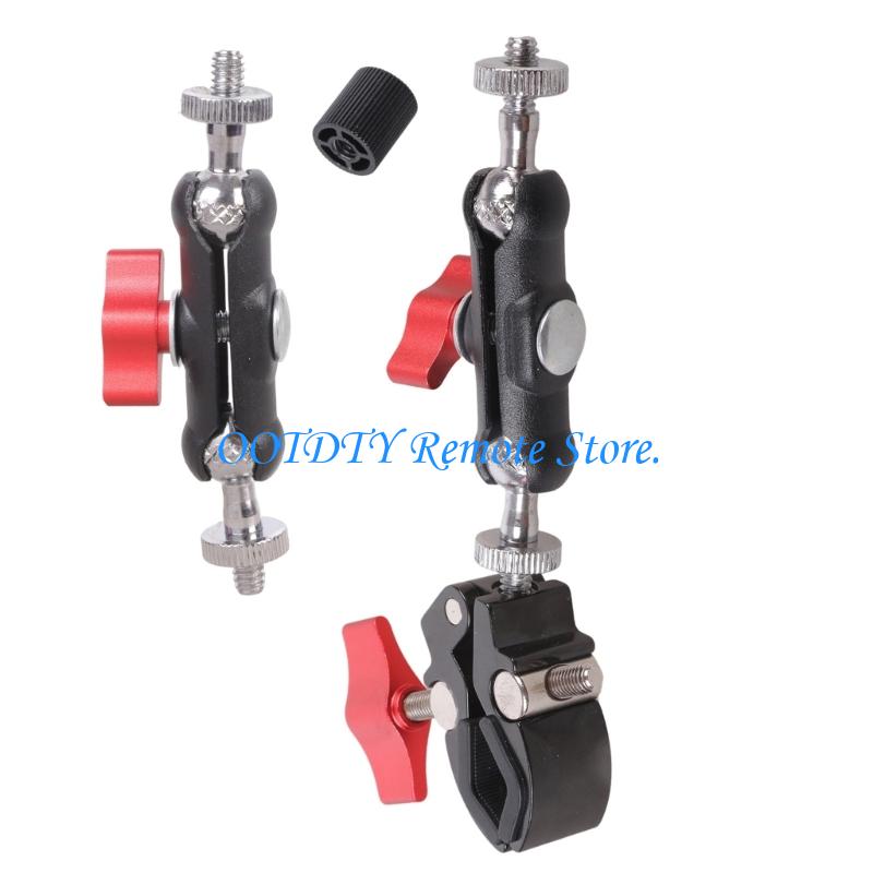 Photography Lighting Reference - Tragbare Metall-Klemmhalterung, 24 verstellbarer 1/4-Schrauben-Adapter für