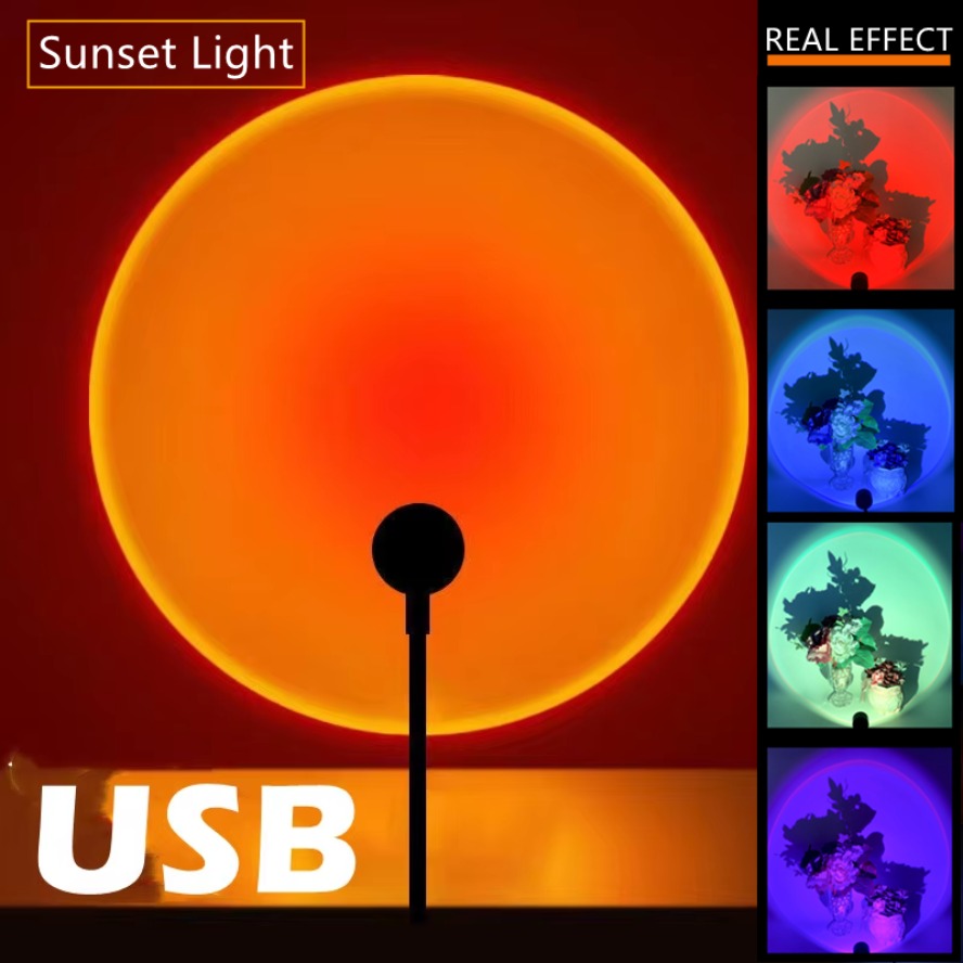 Photography Lighting Diy - Led 5V Bunte USB Sonnenuntergang Lampe