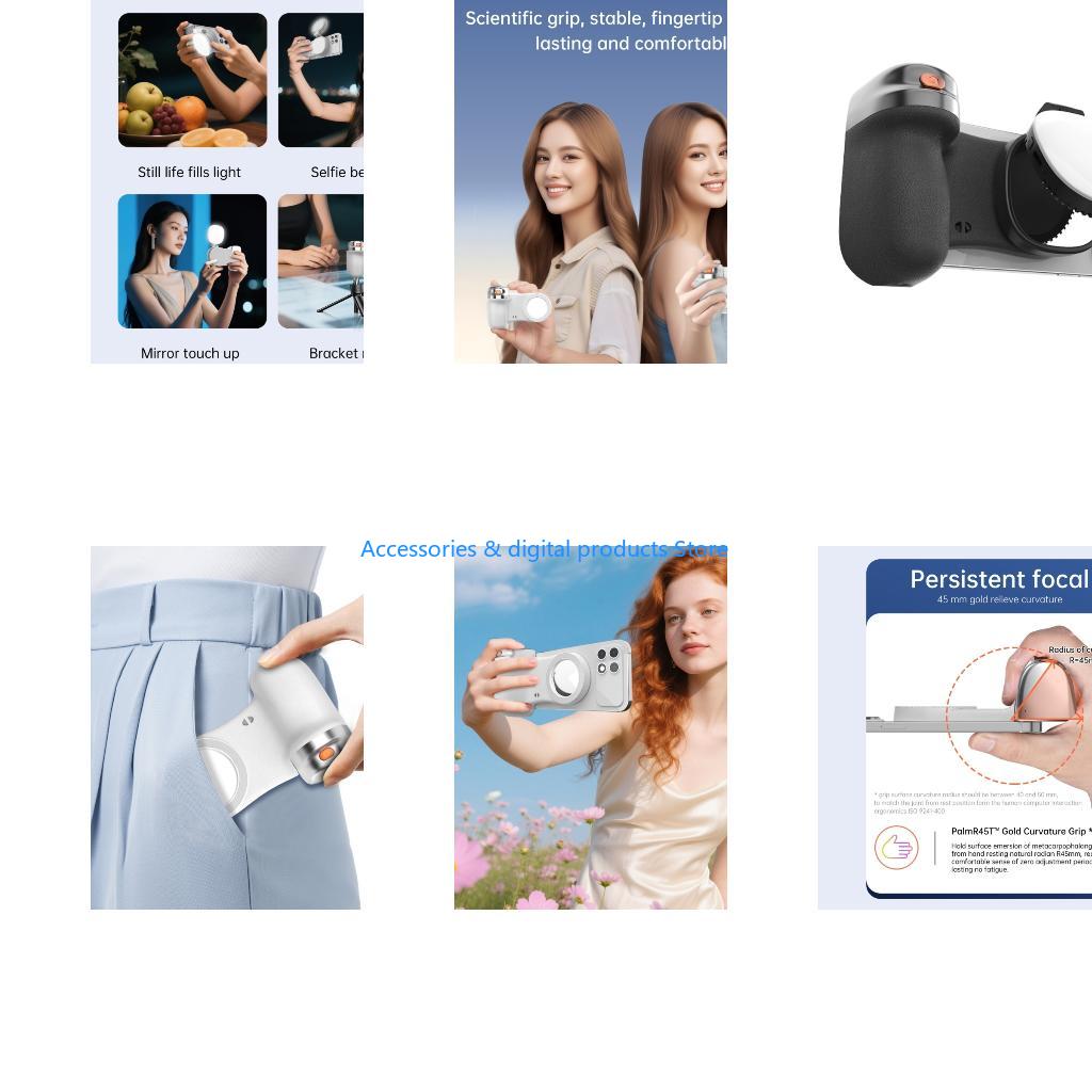 Photography Lighting Reference - 77JD Selfie-Stick mit magnetischer Halterung und