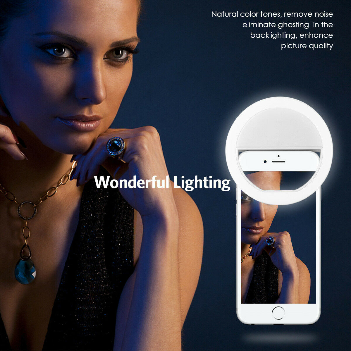 Photography Lighting Products - USB-Lade-LED-Selfie-Ringlicht Handy-Objektiv LED-Selfie-Lampe Ring für iPhone
