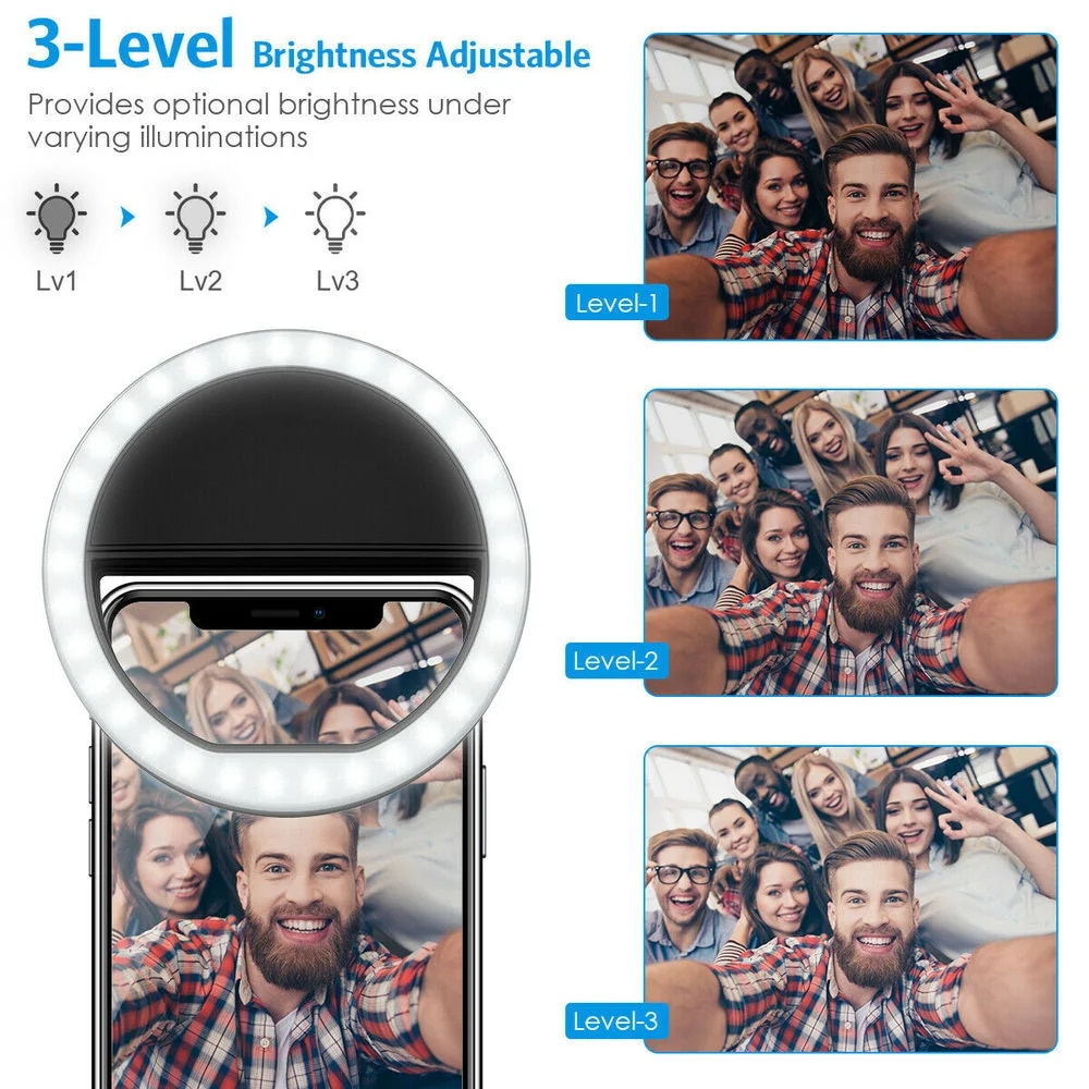 USB-Aufladbare LED-Selfie-Ring – Photography Lighting Products Bewertung und Preis