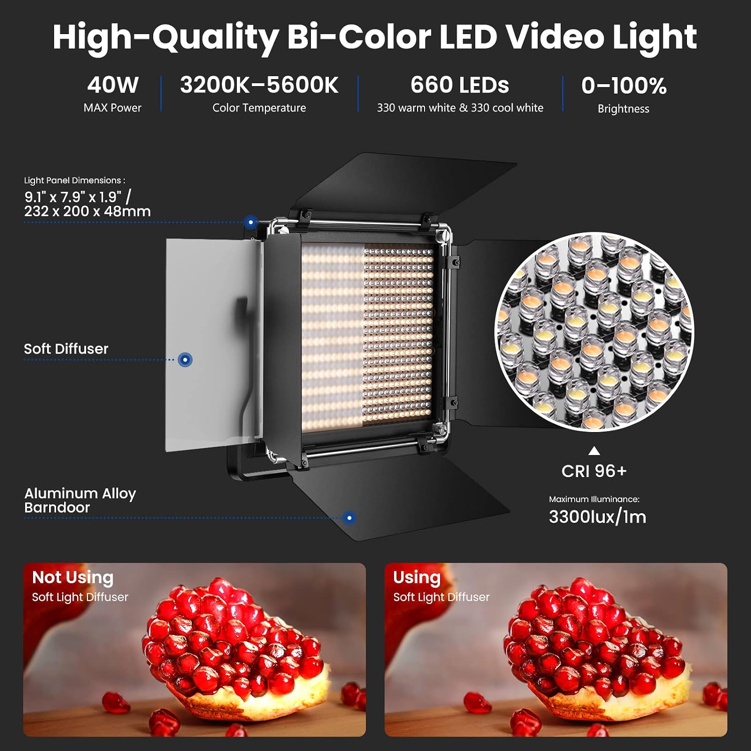 NEEWER 2er-Pack 660 LED-Videol – Photography Lighting Kit Neewer Bewertung und Preis