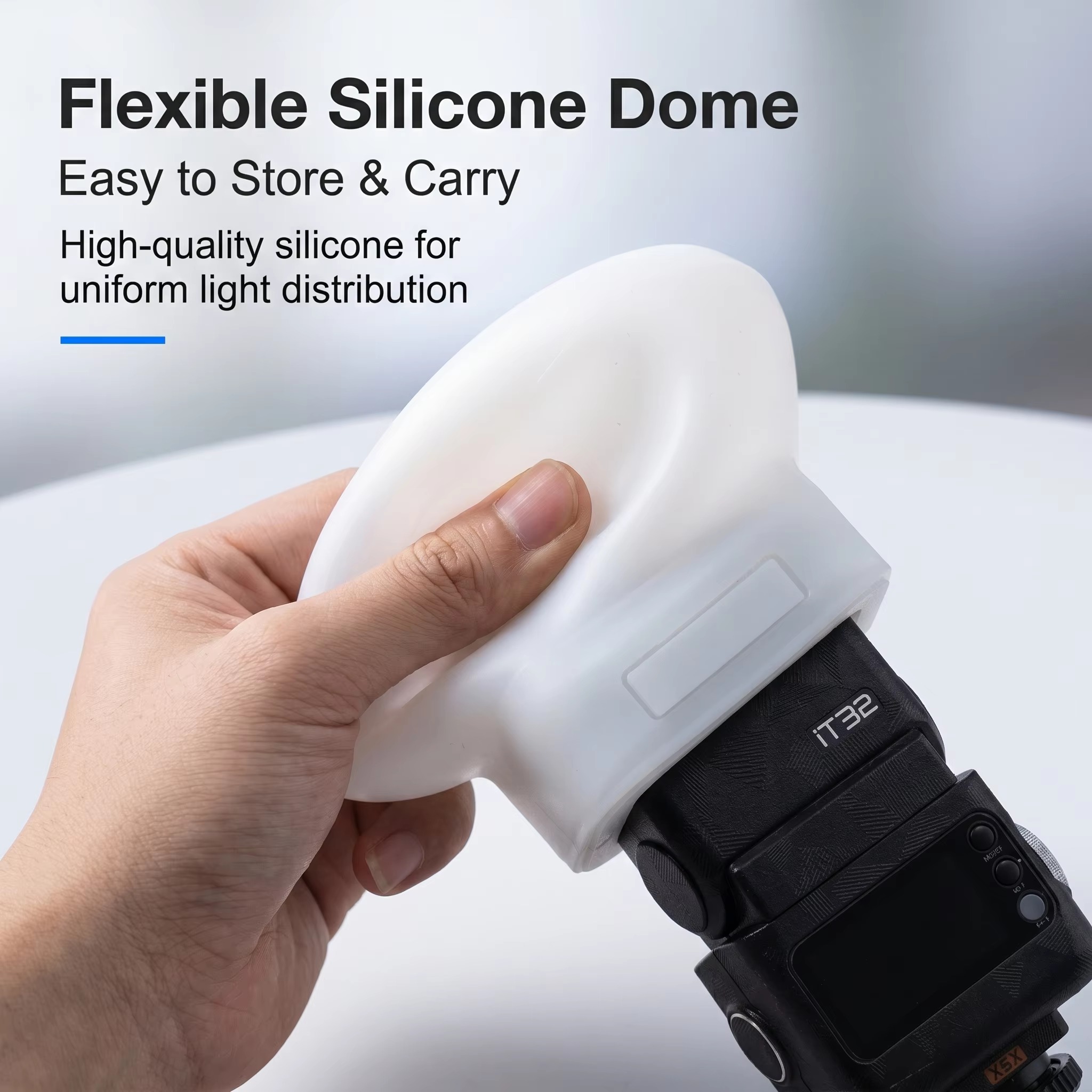 Silikon-Blitzdiffusor-Abdeckun – Photography Lighting Flash Bewertung und Preis