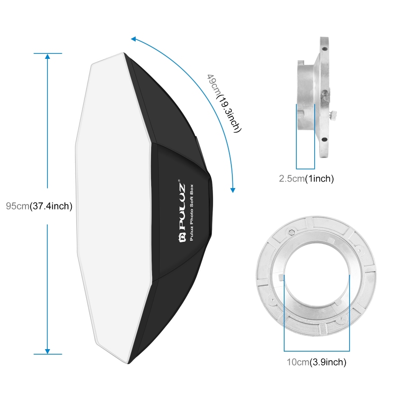 Puluz 95cm Achteck Fotografie  – Photography Lighting Flash Bewertung und Preis