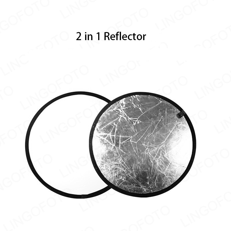 2 in 1, 40 cm zusammenklappbar – Reflector Disc Silver Bewertung und Preis