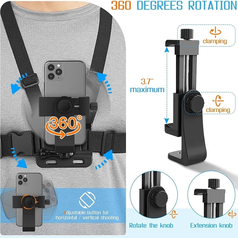 Telefon-Brustgurt-Halterung fü – Gopro Action Camera Hero 11 Black Bewertung und Preis