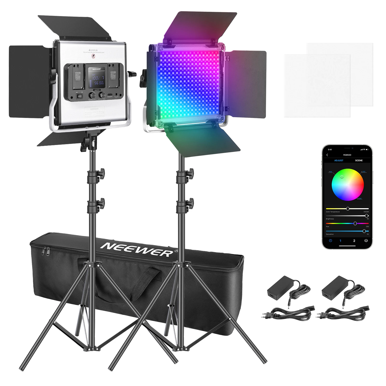 Neewer 2/3er-Pack 530 RGB LED- – Photography Lighting Kit Neewer Bewertung und Preis